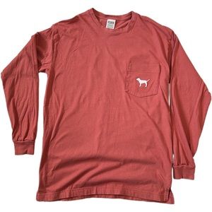 PINK Long Sleeve Tshirt XS rust color